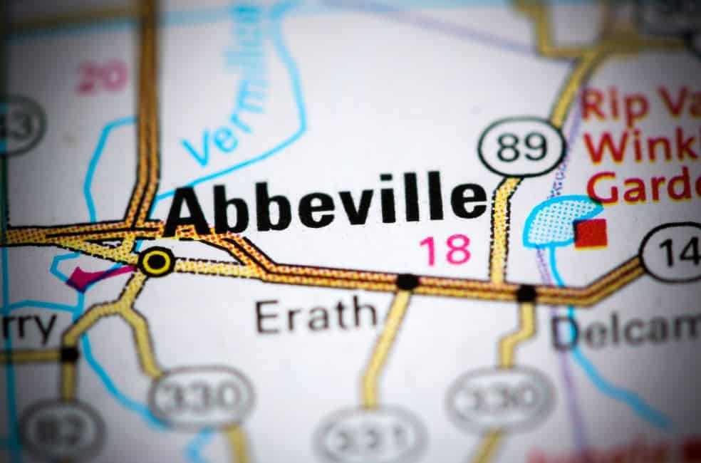 Abbeville Dentists Map